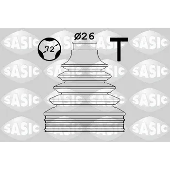 Manžeta ke kolu Sada měchů, hnací hřídel SASIC 1906120