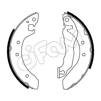 Brzdová čelist Sada brzdových čelistí CIFAM 153-005