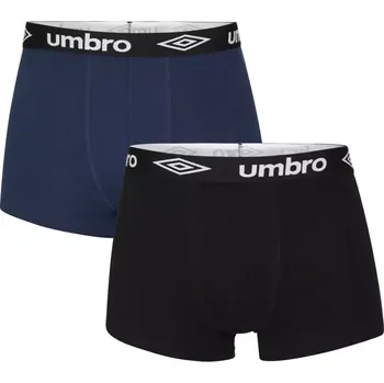 2 Pack Pánské boxerky Umbro UM2413 - modročerné M