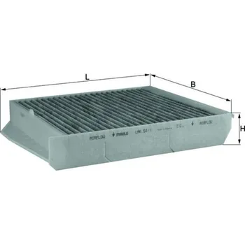 Kabinový filtr Filtr, vzduch v interiéru MAHLE LAK 54/1