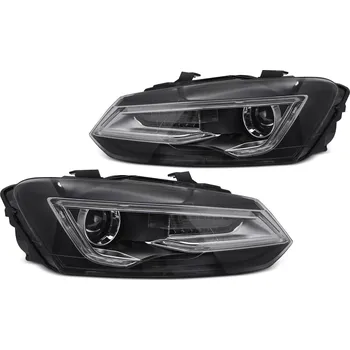 Přední světlomet TUNING-TEC Přední světla VW Polo V 09-17 LED černé