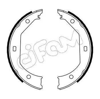 Lanko parkovací brzdy Sada brzdových čelistí, parkovací brzda CIFAM 153-017