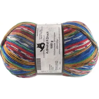 Příze Schoppel Wolle Admiral R Druck 1977 Blaues Haus (Příze Admiral R Druck 1977 Blaues Haus)