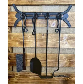 Krbové nářadí Krbové nářadí kované celokovové závěsné na stěnu + doprava zdarma!