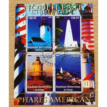 Sběratelství Kongo raz. aršík, majáky, r. 2004