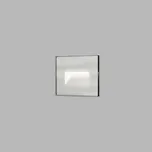 LED2 Skleněné venkovní svítidlo pro vestavnou montáž do stěny Walk II Glass Barva: Bílá 2390751