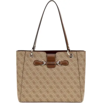 Kabelka GUESS Nolana Noel Tote – Latte Logo – dámská kabelka + doprava zdarma