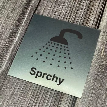 Informační tabulka Home Deco Piktogram - Sprchy 10 x 10cm