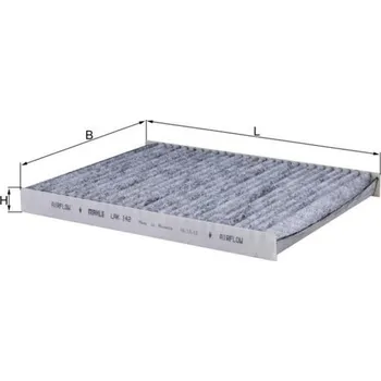 Kabinový filtr Filtr, vzduch v interiéru KNECHT LAK 142