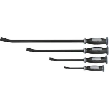 Páčidlo KRAFTWERKTOOLS AKCE KW: Sada páčidel z uhlíkové oceli s plastovou rukojetí 200-300-450-600mm 4ks