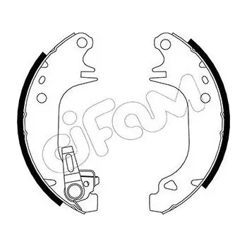 Brzdová čelist Sada brzdových čelistí CIFAM 153-343Y