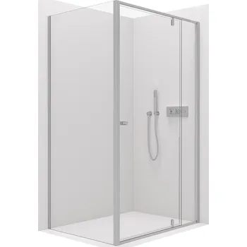 CERANO - Sprchový kout Santini L/P - 6 mm - chrom, transparentní sklo - 100x100x195 cm - pivotový