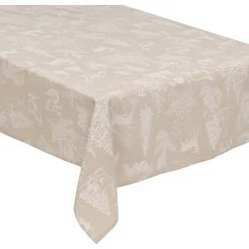 ubrus Atmosphera Ubrus se zvířecím motivem, béžový, 140 x 360 cm