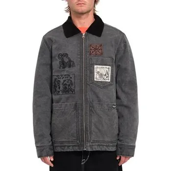 Pánská casual bunda Volcom pánská bunda Fa Keutchi Jacket Black | Černá | Velikost M | 100% bavlna