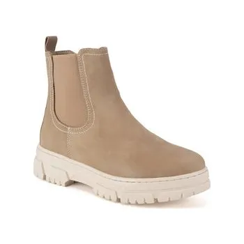 Dámské kozačky Polokozačky Go Soft WS6385-01 Béžová 38