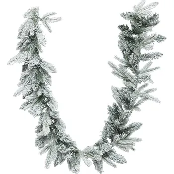 Vánoční dekorace Atmosphera Girlanda ze zasněžených větví vánočního stromku, 180 cm zelená