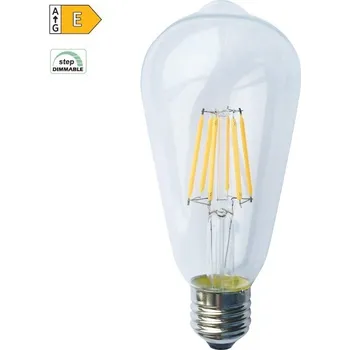 Žárovka Diolamp LED Filament žárovka čirá ST64 8W/230V/E27/2700K/940Lm/360°/Step Dim