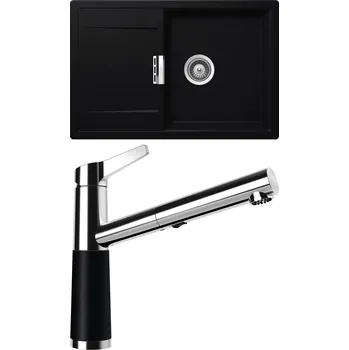 Granitový dřez Set Schock S7-5 (dřez Mono D-100 Puro + baterie SC-510.120 Puro)