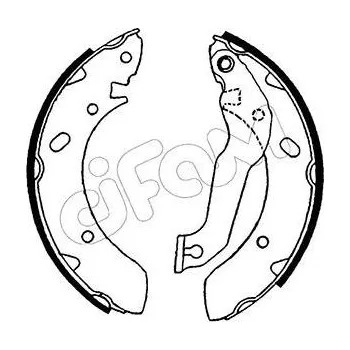 Auto-moto Sada brzdových čelistí CIFAM 153-166