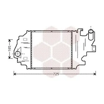 Turbodmychadlo chladič turba VAN WEZEL 43004320