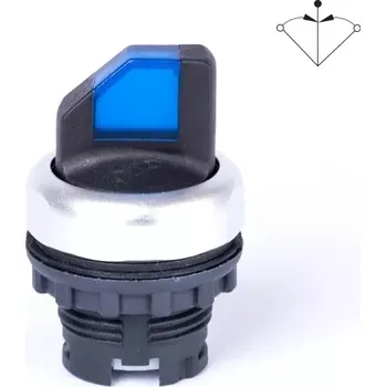 tlačítko Noark 105532 Ex9P1 SS3I b Hlavice přepínače třípolohová, bez aretace, prosvětlená, modrá (Noark 105532 Ex9P1 SS3I b)