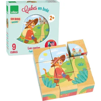 Dřevěná hračka Vilac Dřevěné kostky Příběhy V2407