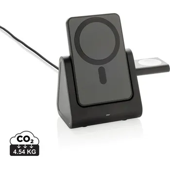 Svítilna Nabíječka 5000mAh 3v1 Powerbase z RCS recykl. plastu, Firemní dárkové předměty s vlastním potiskem