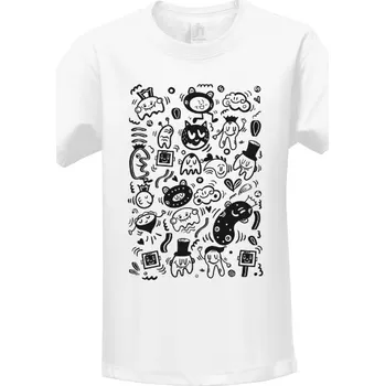 Pánské oblečení Tričko s potiskem Potvůrky a příšerky ve stylu doodle dětské