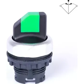 tlačítko Noark 105524 Ex9P1 SS3 g Hlavice přepínače třípolohová, bez aretace, zelená (Noark 105524 Ex9P1 SS3 g)