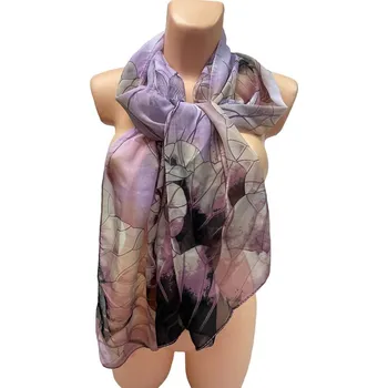 Šátek šátky a šály, Složení 100% polyester, Barva Fialová, Výrobce SHALL