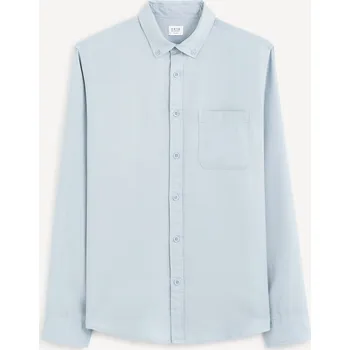 Pánská košile Celio Košile lyocell regular Gacocel - Pánské Celio šedá 2670794