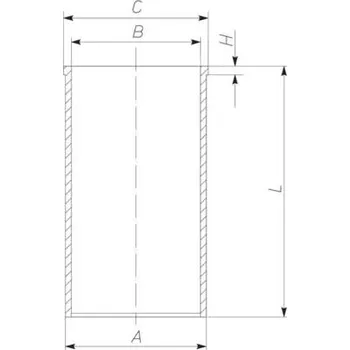 Píst motoru Vložený válec MAHLE 227 WT 49 00