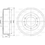 Brzdový buben VALEO 237065