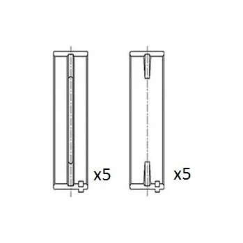Kliková hřídel Ložiska klikové hřídele FAI AutoParts BM1066-STD
