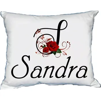 Dekorativní polštářek Polštář s dámským jménem SANDRA (polštářek dámské jméno )