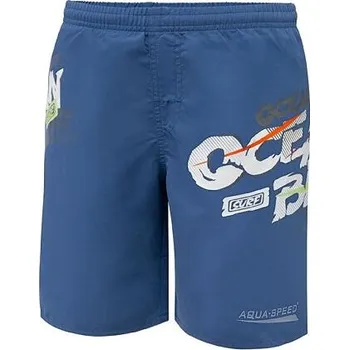 Chlapecké plavky Aqua-Speed David dětské plavecké šortky modrá velikost oblečení 7-8