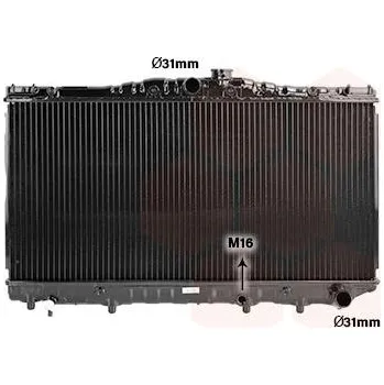 Motor automobilu Chladič, chlazení motoru VAN WEZEL 53002030