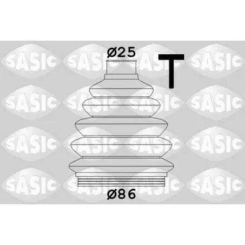 Manžeta ke kolu Sada měchů, hnací hřídel SASIC 9004719