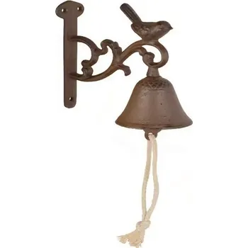 Klepadlo Esschert Design Litinový zvon - ptáček