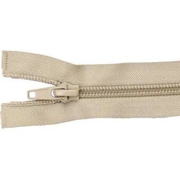 Zip Pro Háčkování Spirálový zip dělitelný 70 cm kapučíno