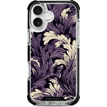 Pouzdro na mobilní telefon Odolný obal Mobiwear MagSafe Elite Bumper - Apple iPhone 16 Plus - DA46D Fialové rostliny (Odolný kryt, pouzdro, obal Mobiwear Elite Bumper na mobil Apple iPhone 16 Plus - DA46D Fialové rostliny, materiál Plast + TPU silikon + kov - zesílená ochrana)
