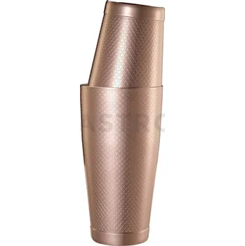 Trekingová hůl shaker tin tin, měděný, 830/530 ml | BARFLY, Diamond Lattice