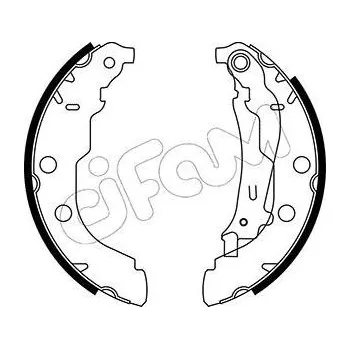 Brzdová čelist Sada brzdových čelistí CIFAM 153-326