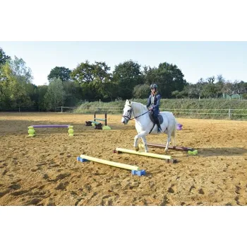 Sada 4 kavalety na klus a cval pro koně La Gée šířka 2 m