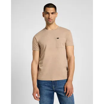 Pánské tričko Pánské triko Lee Ultimate Pocket Tee 112355559 Sand Velikost: XL