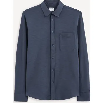 Pánské oblečení Celio Bavlněná košile Gaselle - Pánské Celio modrá 2680780