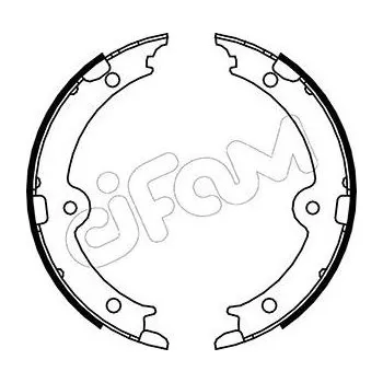 Lanko parkovací brzdy Sada brzdových čelistí, parkovací brzda CIFAM 153-449