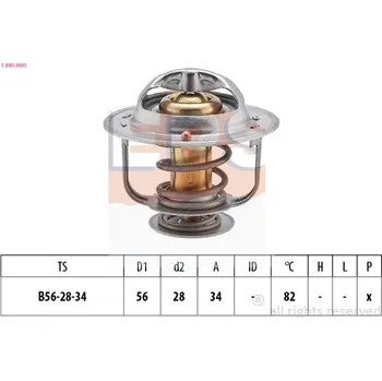 Chladič motoru Termostat, chladivo EPS 1.880.360S