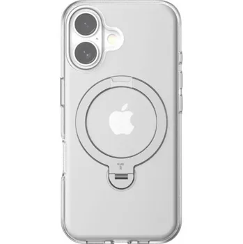 Pouzdro na mobilní telefon Torras Ostand Spin Case for iPhone 16 Plus (Transparent)