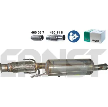 Filtr pevných částic Filtr pevnych castic, vyfukovy system ERNST 920865